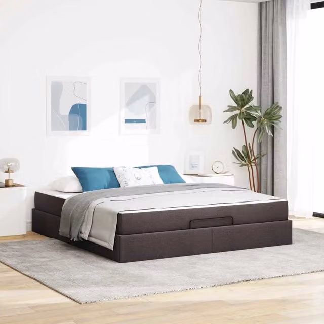 Struttura letto con materasso 2 pz Tanno Tessuto 3399511