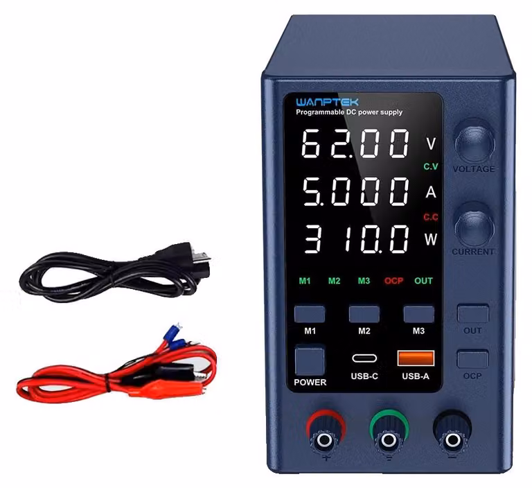 Alimentatore CC, tensione regolabile, indicatore LED, EPS6205