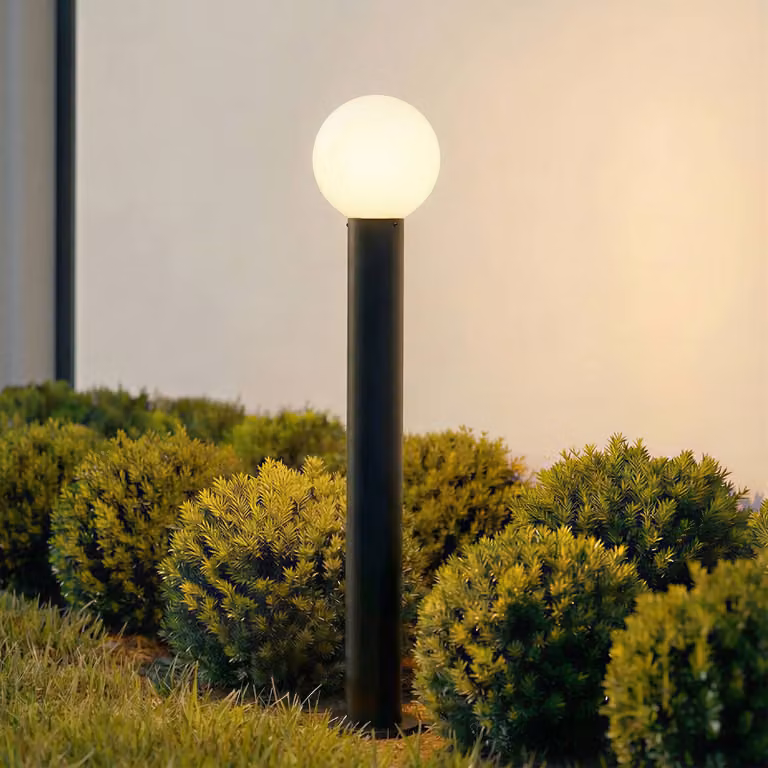 Lampioncino da giardino Dangan Lindby, dimmerabile, Bianco / Opale, Vetro, Moderno, Lampada da esterni