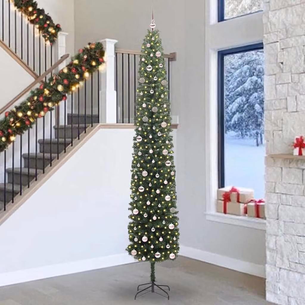 Maison Exclusive - Albero di Natale artificiale con 300 LED e supporto, verde, 300 cm