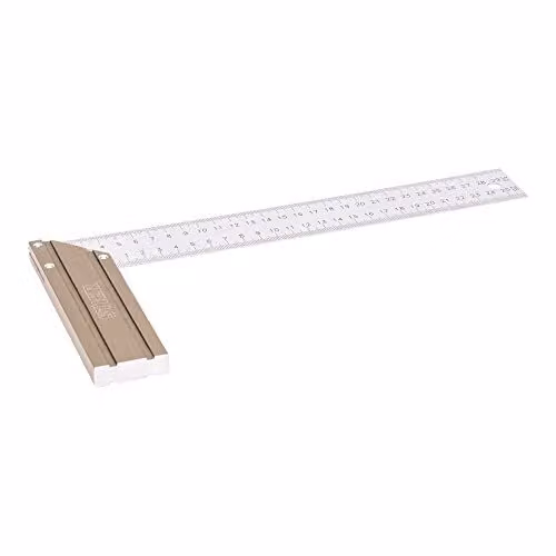 Angolo di battuta STIER, angolo per carpenteria, alluminio, 90° / 45°, 300 mm