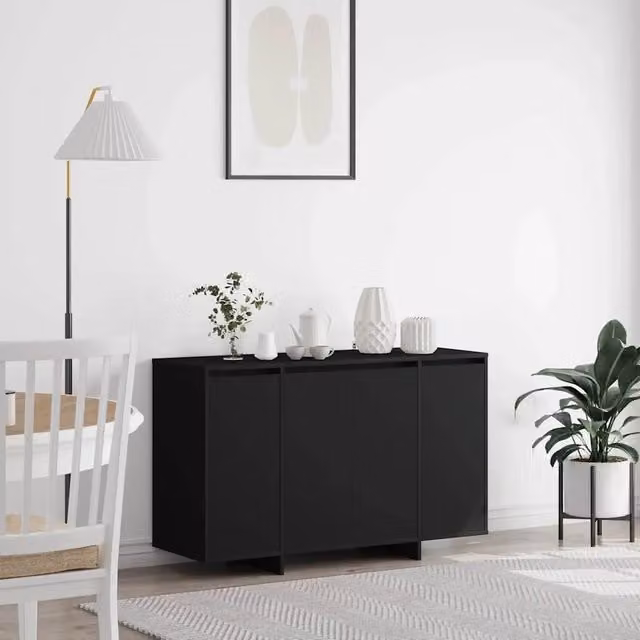 Credenza Nero 120 x 41 x 75 cm Legno ingegnerizzato 3333897