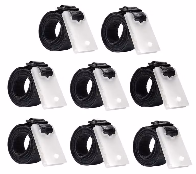 Solidchoice - 8 fascette di fissaggio per piscine - Set con fibbie e fermagli