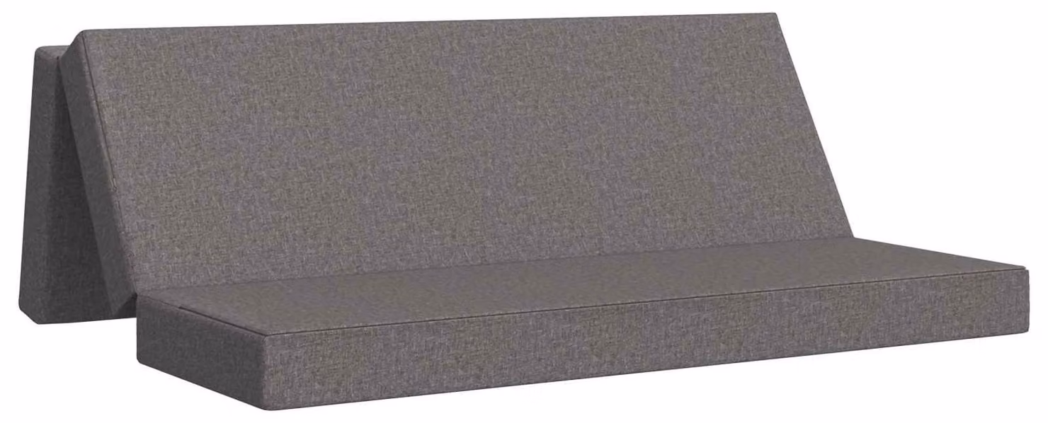 Divano Letto Pieghevole 200 x 67 x 45 cm Grigio Chiaro