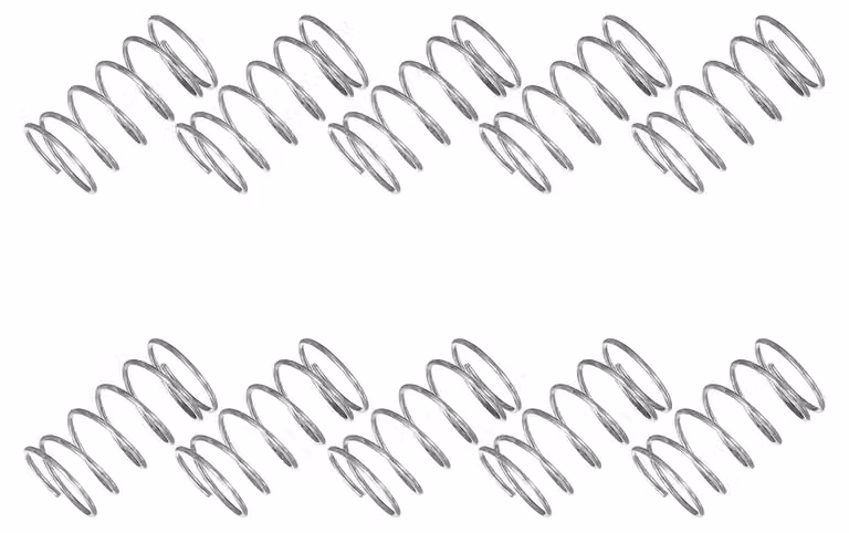 Molla a compressione, dimensioni 10x0,7x20 mm, acciaio inossidabile 304, confezione da 10 pezzi