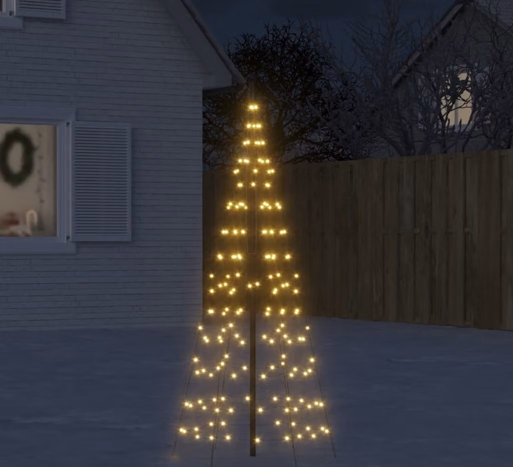 Maison Exclusive - Albero di Natale a LED, 200 luci, luce bianca calda, 180 cm