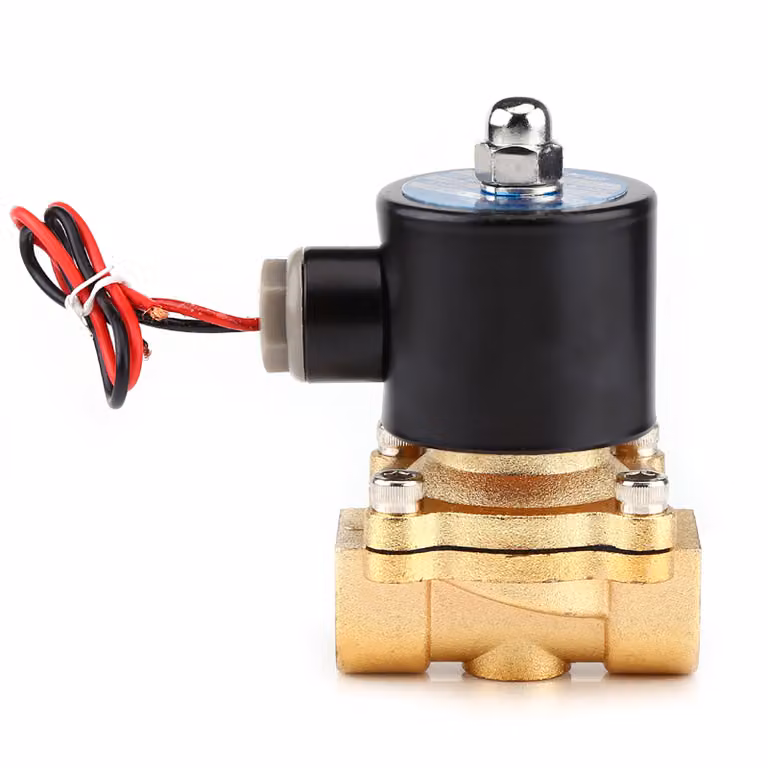 Elettrovalvola a corrente continua da 12 V, attacco da 1/2", normalmente chiusa, per acqua, aria, carburanti e gas