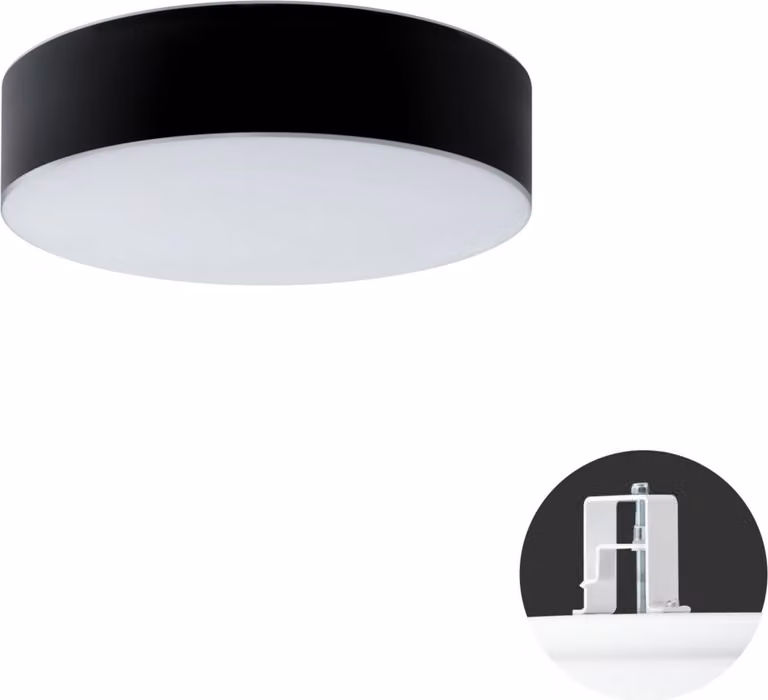 OSMONT ERI52178 ERIS CV3 apparecchio a soffitto/parete in vetro semipermanente bianco / bianco - nero IP44 3x25W E27