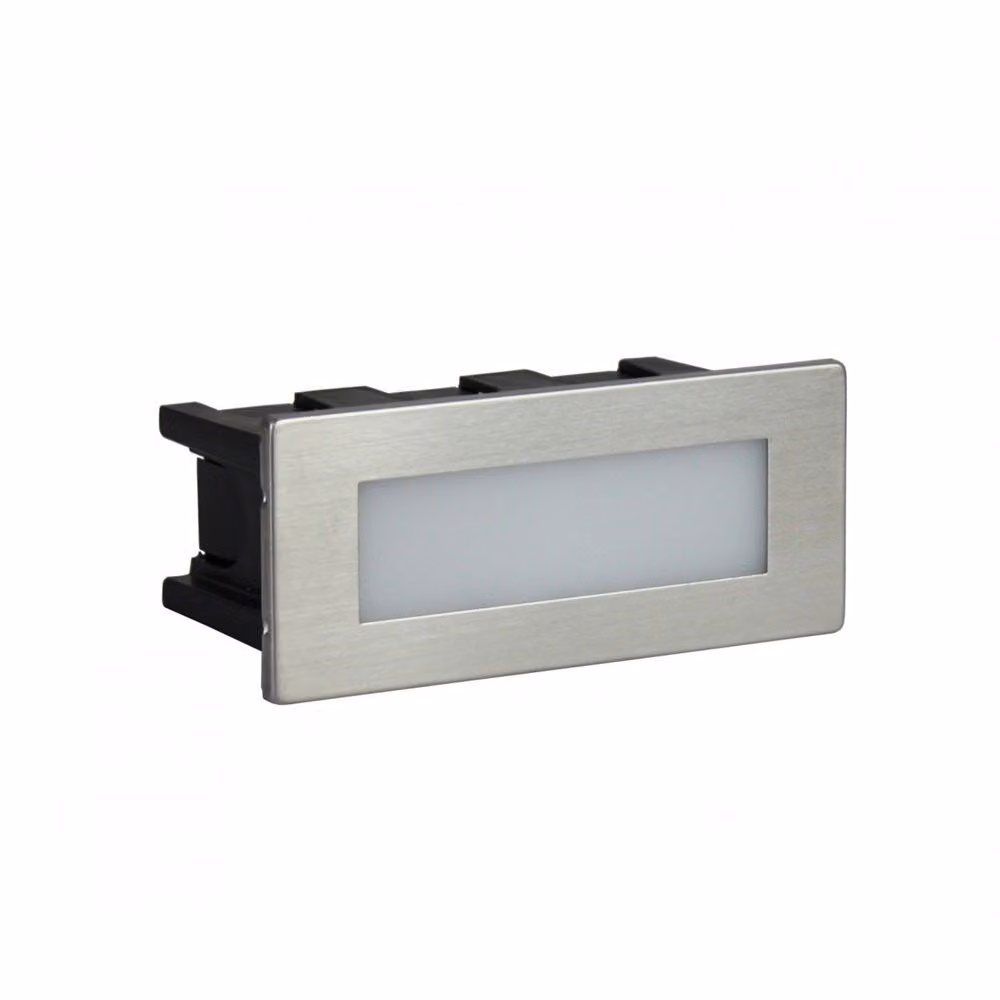 Lampada da incasso per facciata a LED 1,5W argento IP65 SU-MA Mur E 04