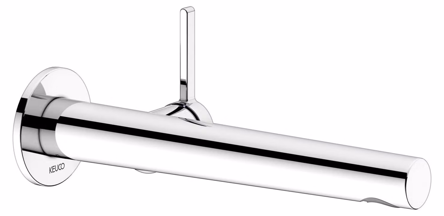 KEUCO EDITION 400 Mitigeur monocommandé pour lavabo, encastré pour montage mural, saillie 243mm, 51516012101, 51516012101