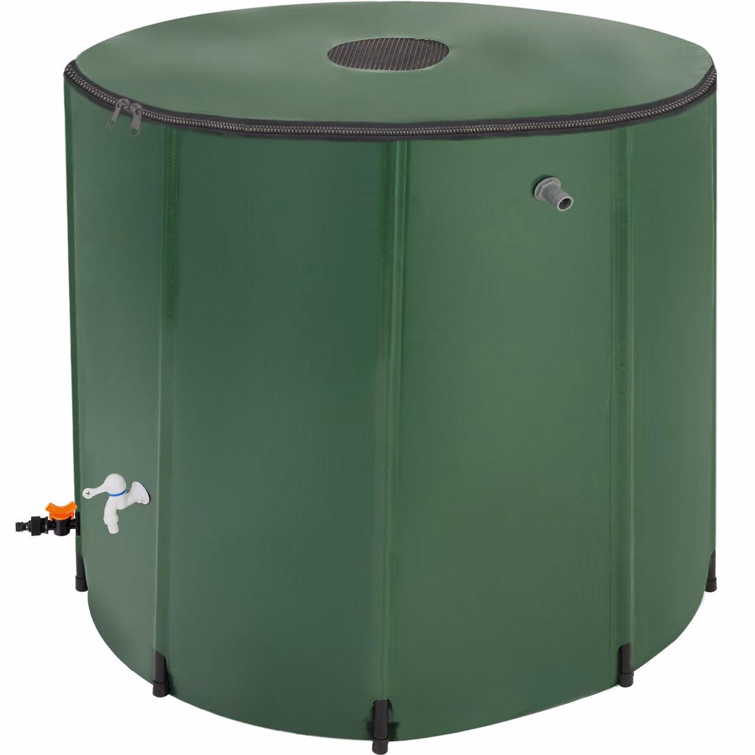 Contenitore per acqua piovana tectake verde da 750 l in poliestere e pvc – 3