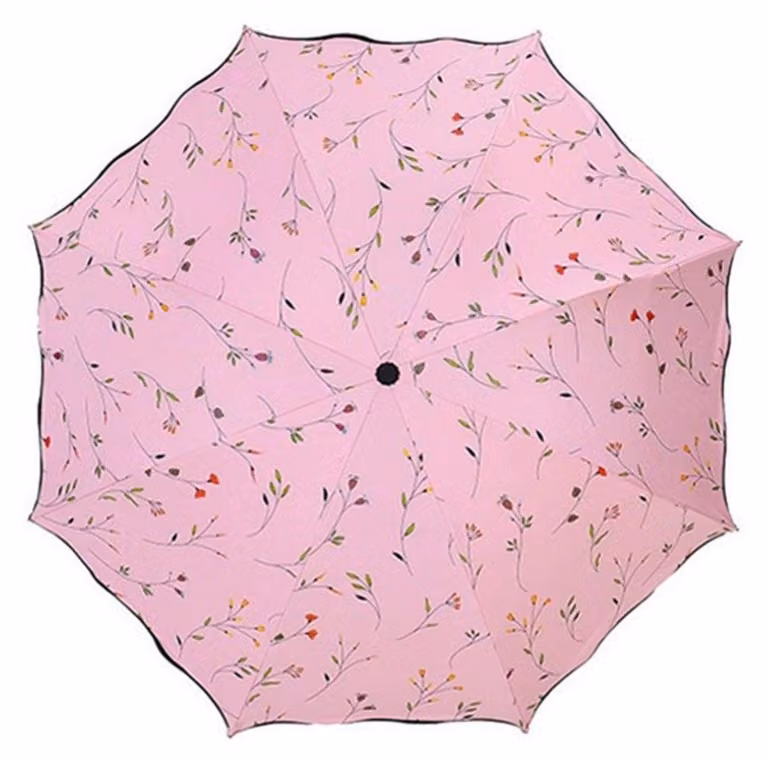 Ombrello compatto da donna, protezione UV, impermeabile, marca A-Rosa, con custodia protettiva