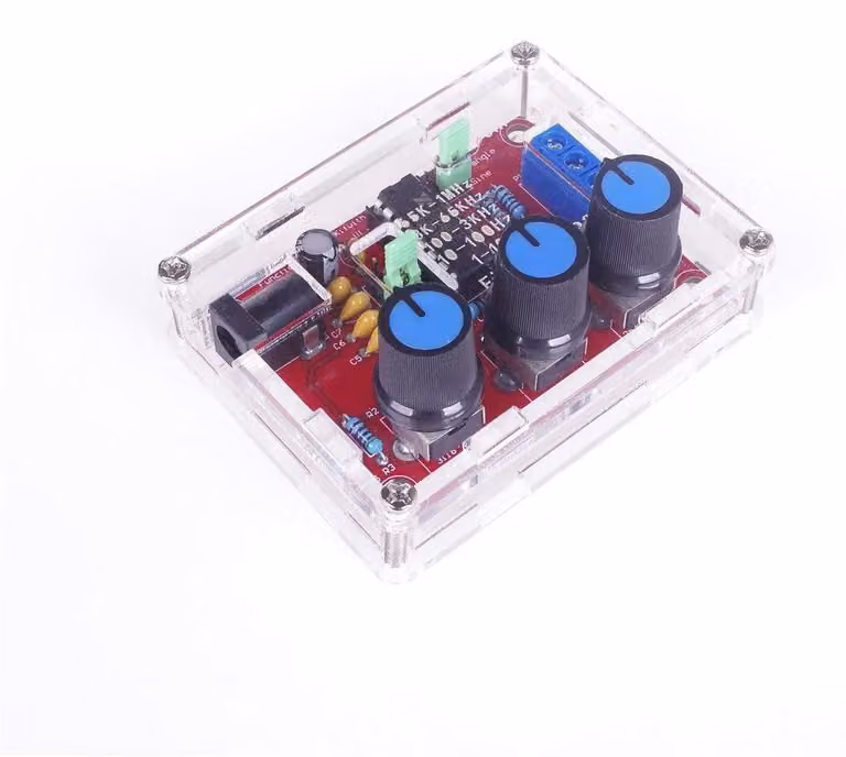 Kit per la realizzazione di un generatore di funzioni, frequenza da 1 Hz a 1 MHz, forme d'onda: seno, triangolare, rettangolare