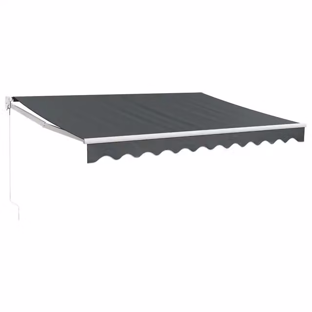 Tenda da Sole | Tenda parasole Retrattile Antracite 3,5x2,5m Tessuto e Alluminio