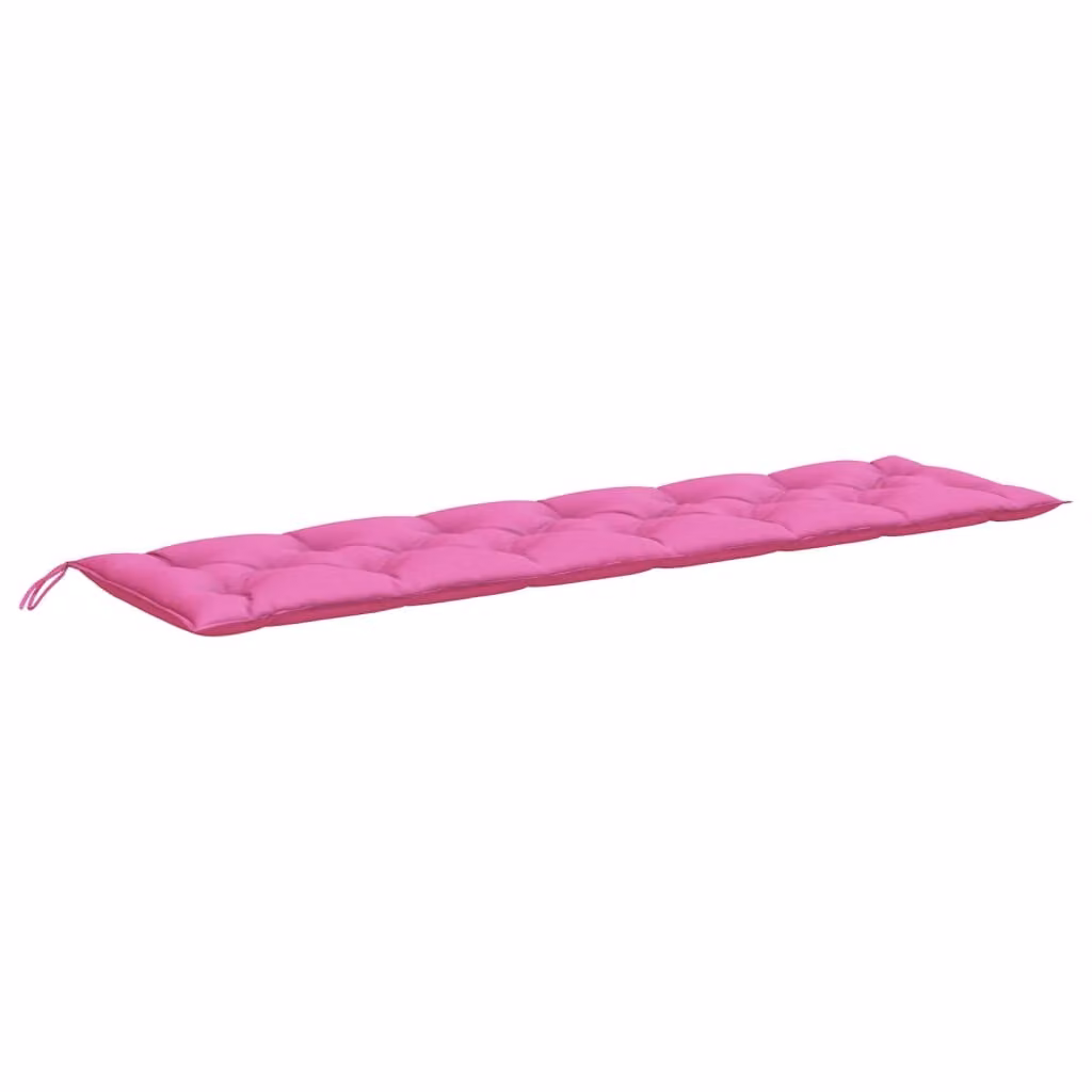 Cuscino per Panca da Giardino Rosa 200x50x7 cm in Tessuto