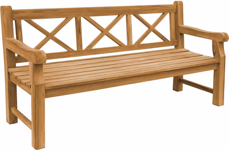 Teak Friesenbank Extra Stark Märstak 180cm Massivholz Wetterfest