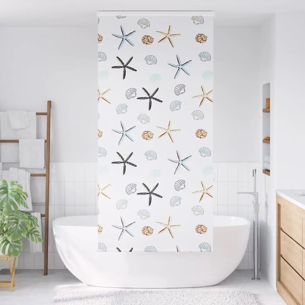 vidaXL Tenda a Rullo Doccia Cassonetto 110x240 cm Larghezza Tessuto