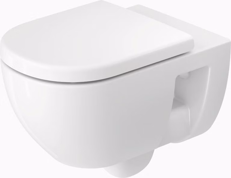 WC suspendu Duravit D-Code, à fond creux, rimless, 370x570x360mm, 4,5/3 Betteres, blanc brillant, 2514090000, 2514090000