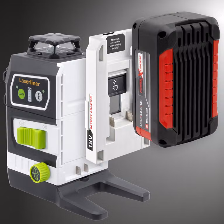 Laserliner Kreuzlinien-Laser Multi-18V-Serie + PowerAdapter Einhell