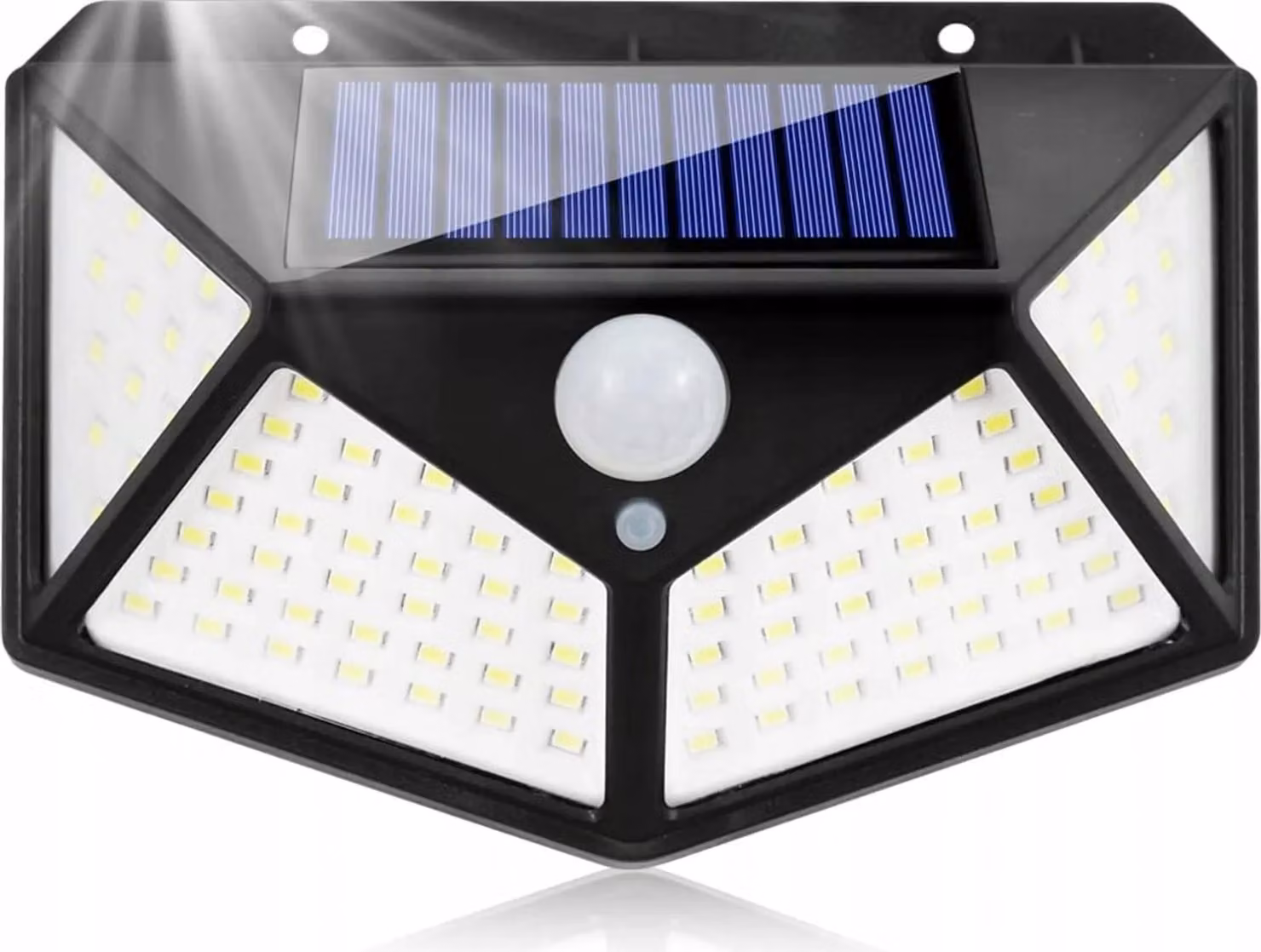 LUMILED lampada solare con rilevatore di movimento 100 LED 3 modalità applique solare IP44 luce solare per giardino sicurezza applique lampada da parete per esterno