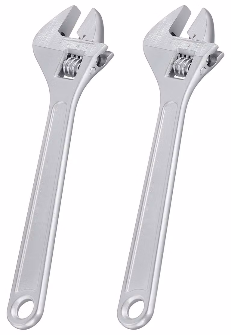 Set di 2 chiavi a forchetta regolabili, lunghezza 30,5 cm