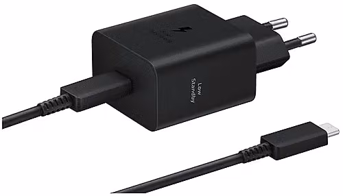 Caricabatteria Samsung da 45W con cavo USB-C/USB-C, Nero