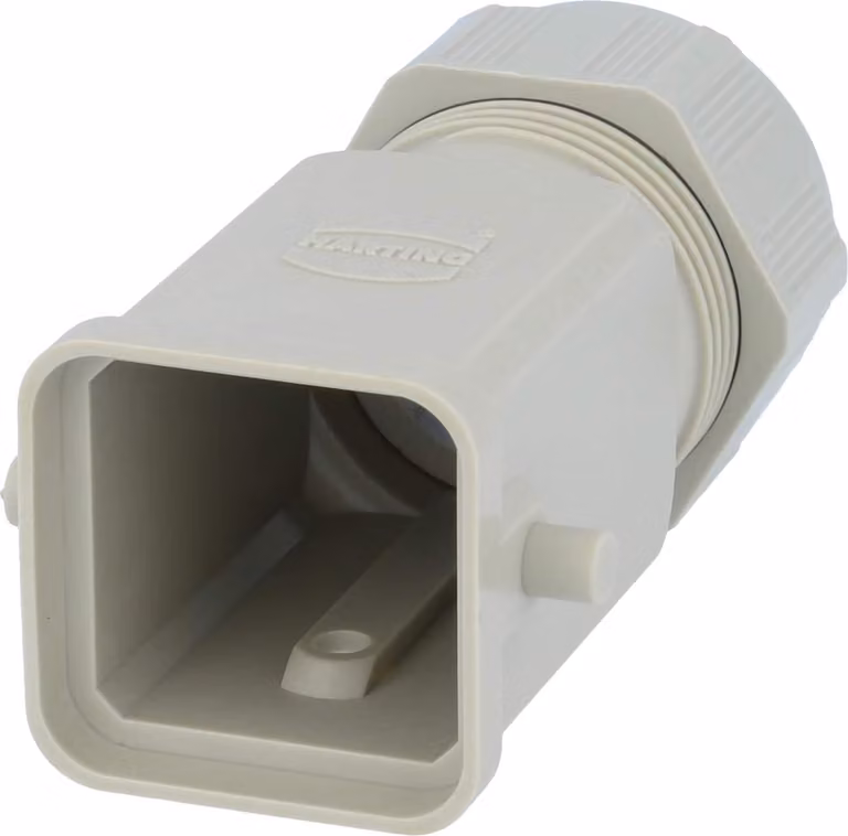 HARTING Han 3A Custodia a manicotto senza guarnizione incollata, 1xM25 uscita cavo diritta, per 1 staffa (nella parte inferiore)