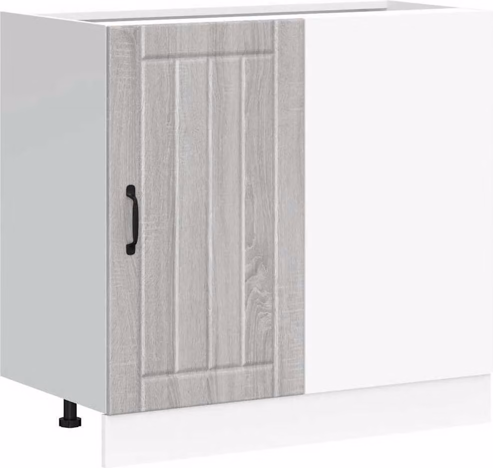 Mobile base da cucina Lucca Grigio Sonoma in Legno Multistrato