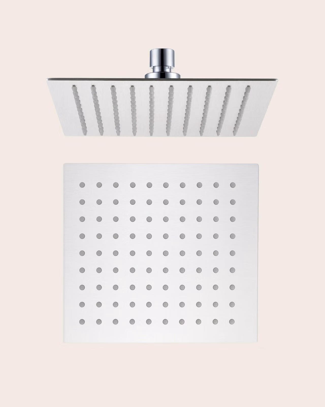 Soffione Doccia 25x25 Slim 2 mm Quadro in Acciaio