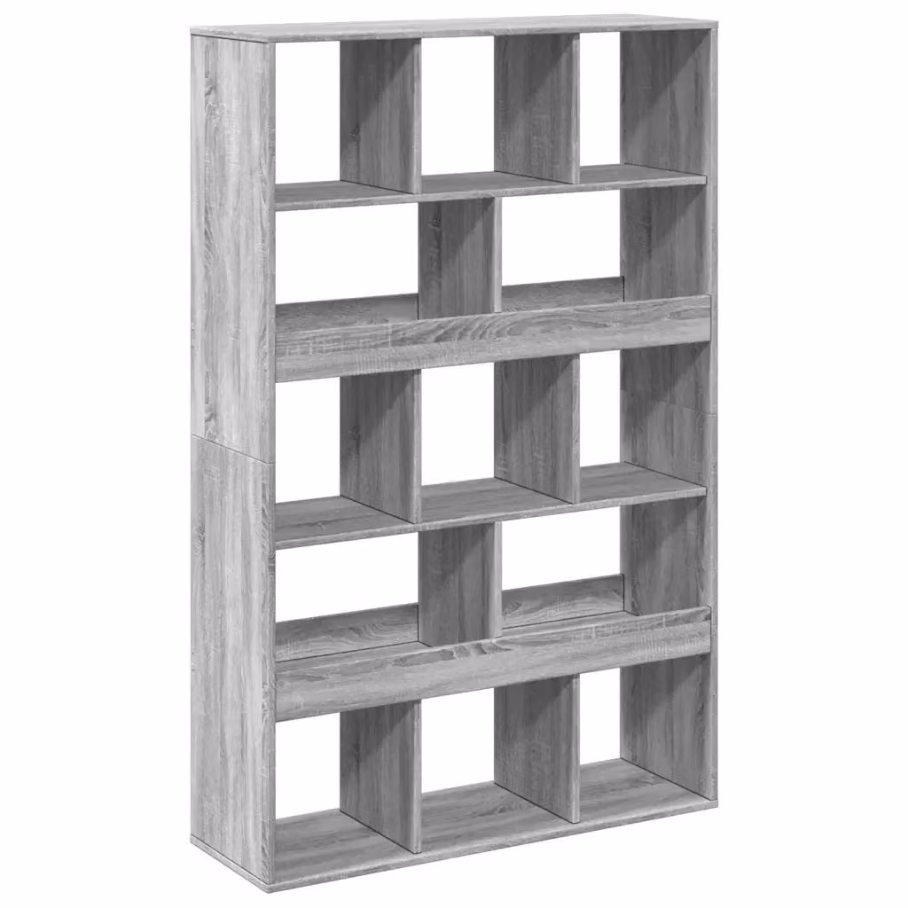 Libreria a scaffali Design Mania Grigio Sonoma in MDF per soggiorno L: 100 cm, P: 33 cm, H: 156,5 cm – 2