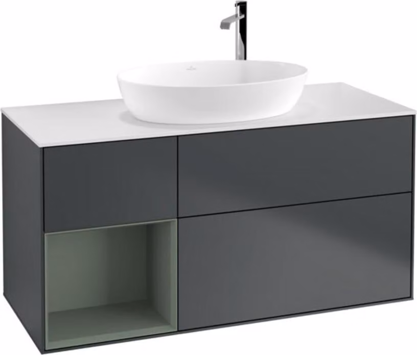 Mobiletto V&B Finion 120cm, Pl w m, Rg Ol m Lac, md bl. m Lac