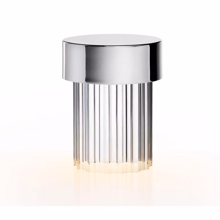 Flos - Last Order Fluted - Lampada da tavolo - Argento Lucido
