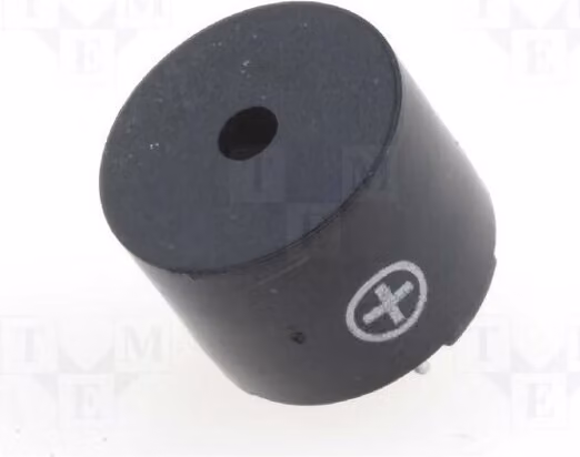 1x Sensore di suono: elettromagnetico, senza generatore interno. Montaggio a foro passante, modello BMT1206SLF, elettromagnetico