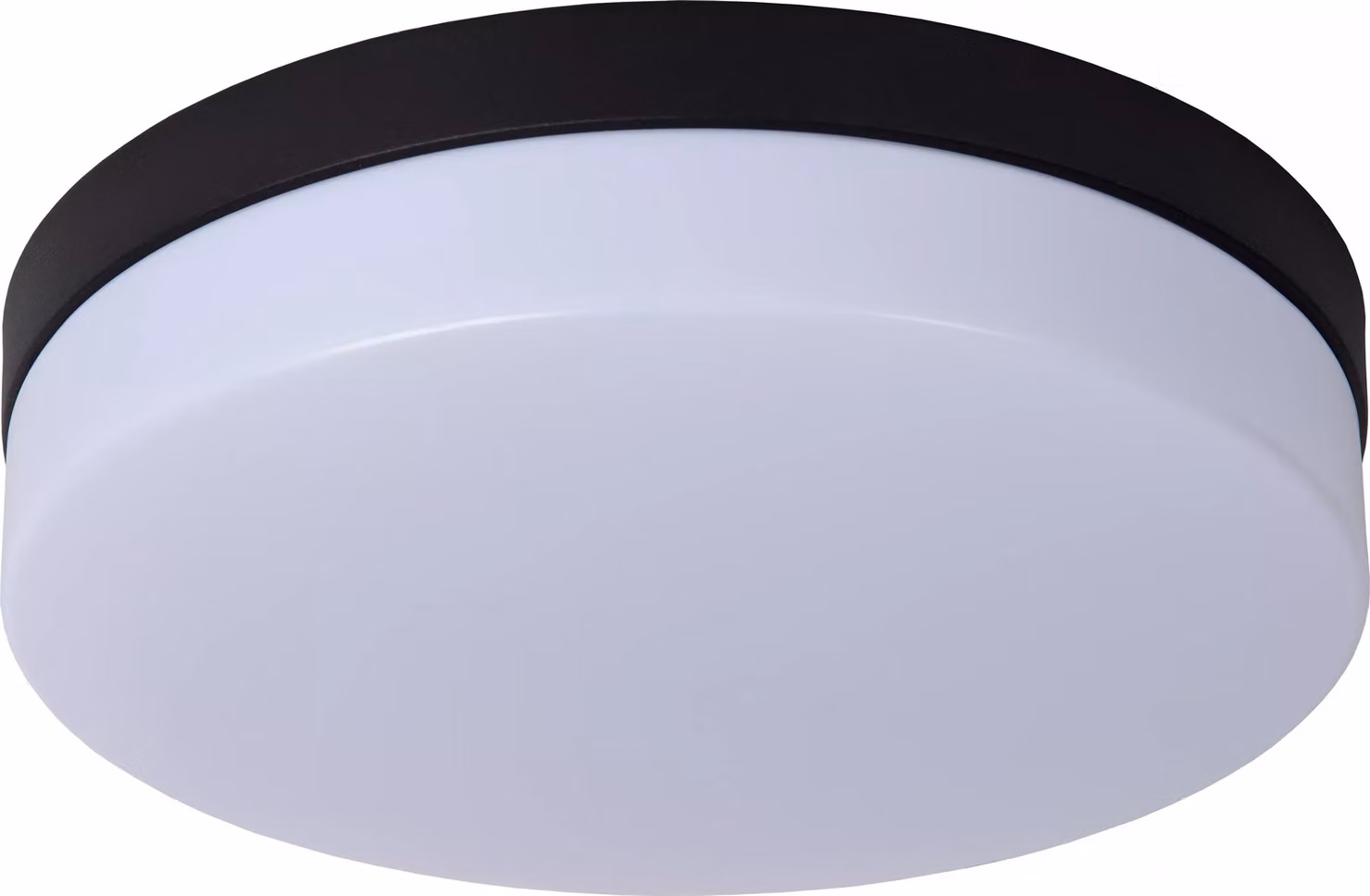 Plafond bagno 28 cm LED 18W nero rotondo BISKIT Lucide