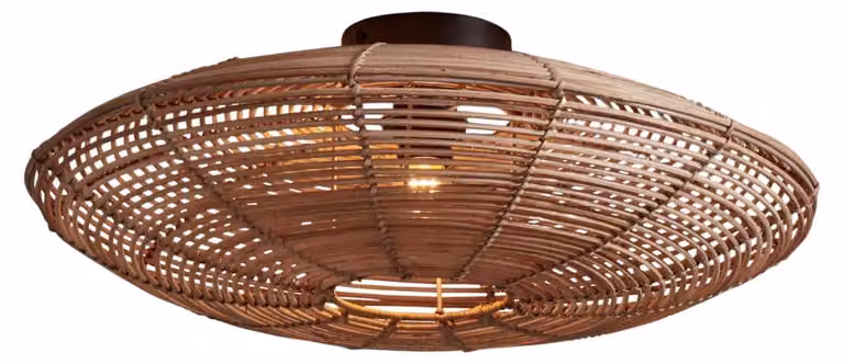 GOOD&MOJO - Lampada da soffitto Tanami - Rattan - Ø55cm