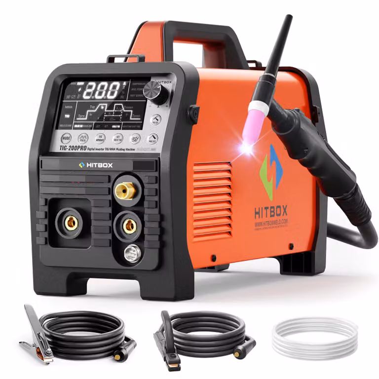 Saldatrice TIG multifunzione - 200 W di potenza - Funzioni MMA HF Pulse - Saldatrice portatile da 9 kg