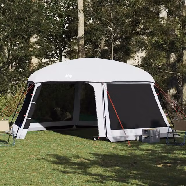 Tenda da piscina con Patta Rimovibile&Pareti in Rete-Tenda per Piscina 618x532 cm 254745
