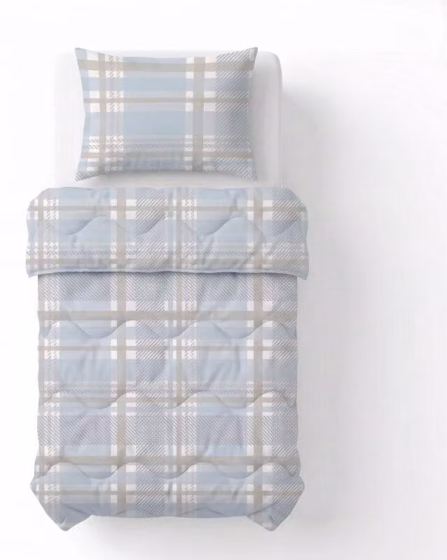 Sleeptime, coperta per letto "Lazy", colore blu, 140 x 220 cm