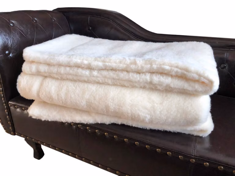 Coperta per letto realizzata in 100% Lana
