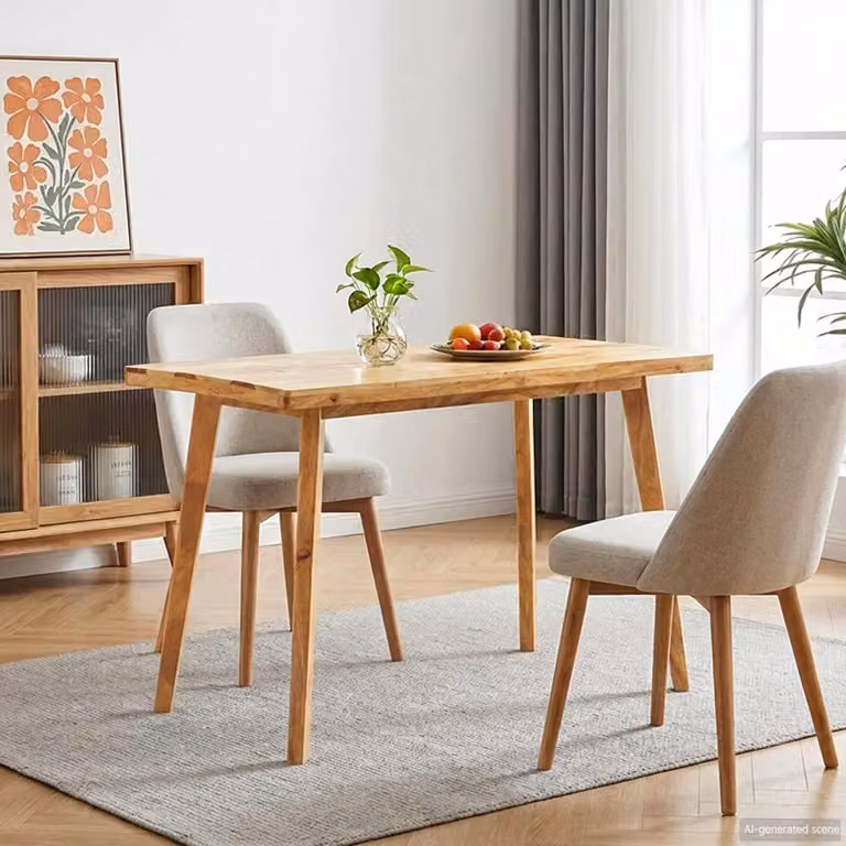 Maison Exclusive - Tavolo da pranzo, 110 x 55 x 75 cm, legno massello di mango, finitura naturale, forma rettangolare