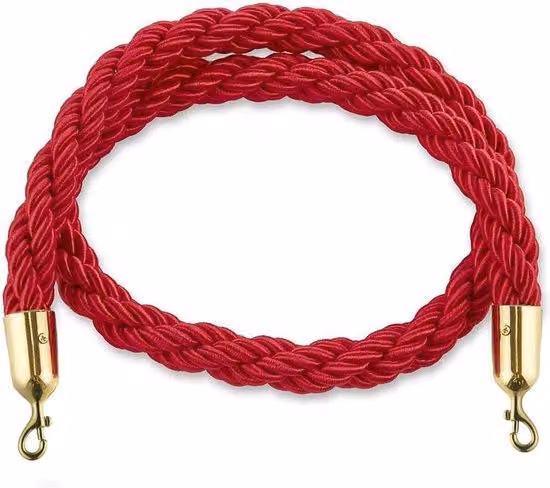 Asta tubolare, lunghezza 1,5 m, rosso-nero (rosso-oro)