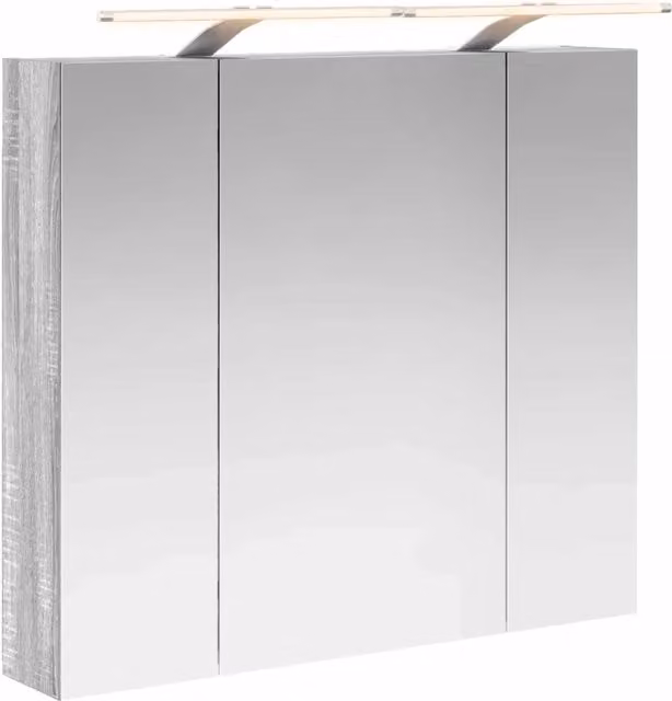 Mobiletto per specchio da Bagno | Armadio da bagno Grigio Sonoma 80 x 14.5 x 70 cm