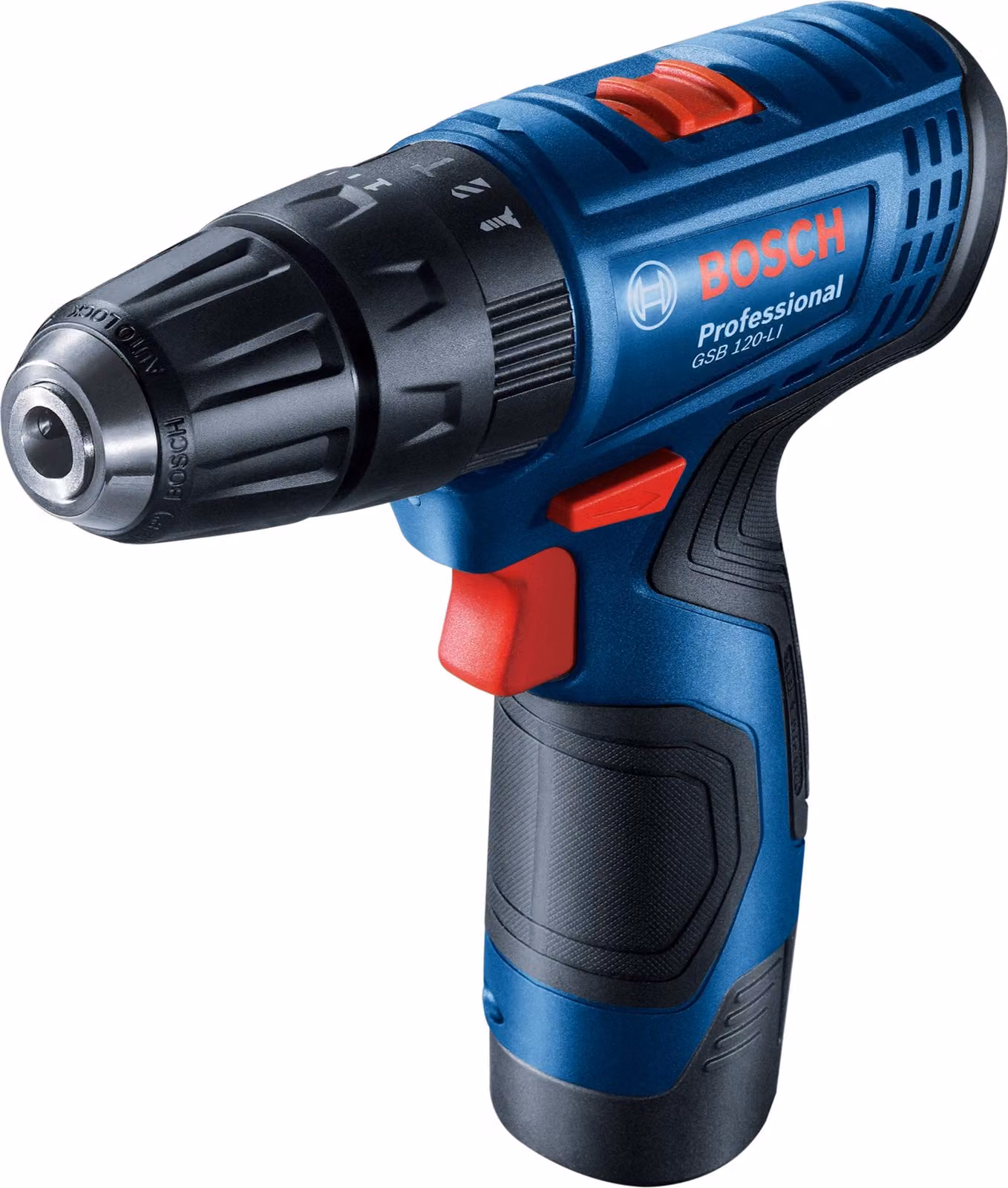 Bosch Professional GSB 120-LI 06019G8100 Trapano avvitatore a batteria 12 V 2,0 Ah Li-Ion incl. seconda batteria, incl. valigetta (06019G8100)