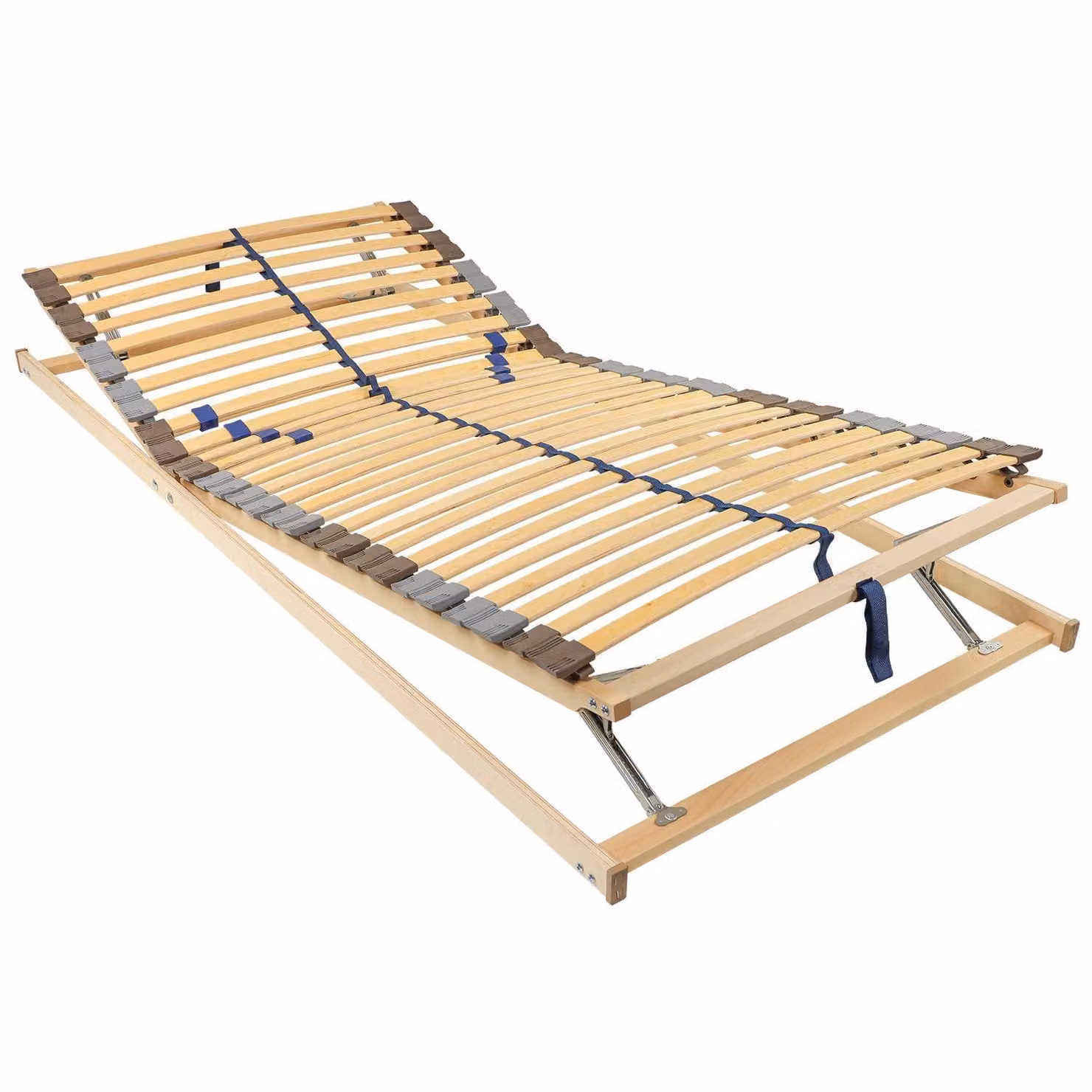 Rete a doghe BeCo Blue Star KF / 100 x 200 cm / 28 doghe / Blue Angel / completamente assemblata / sezione testa e piedi regolabile