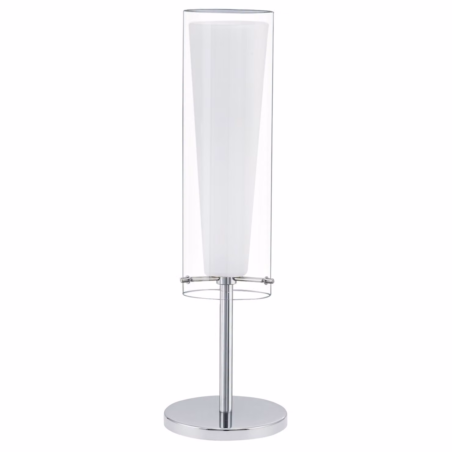 Eglo PINTO, Camera da letto, Soggiorno, Cromo, Trasparente, Bianco, Bianco, E27, 60W, AC