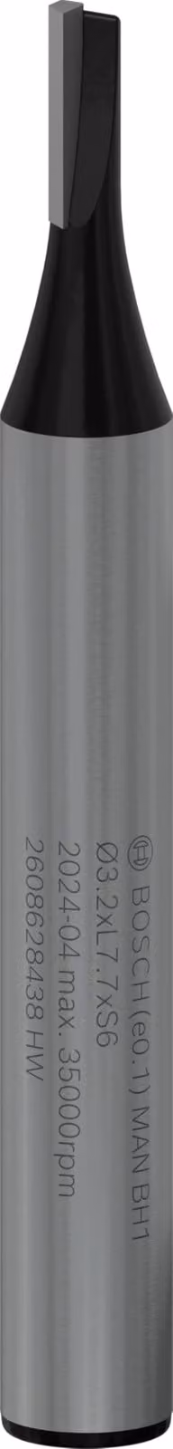 Fresa per scanalature Bosch, 6 mm, D1 3,2 mm, L 7,7 mm, G 51 mm 2608628438