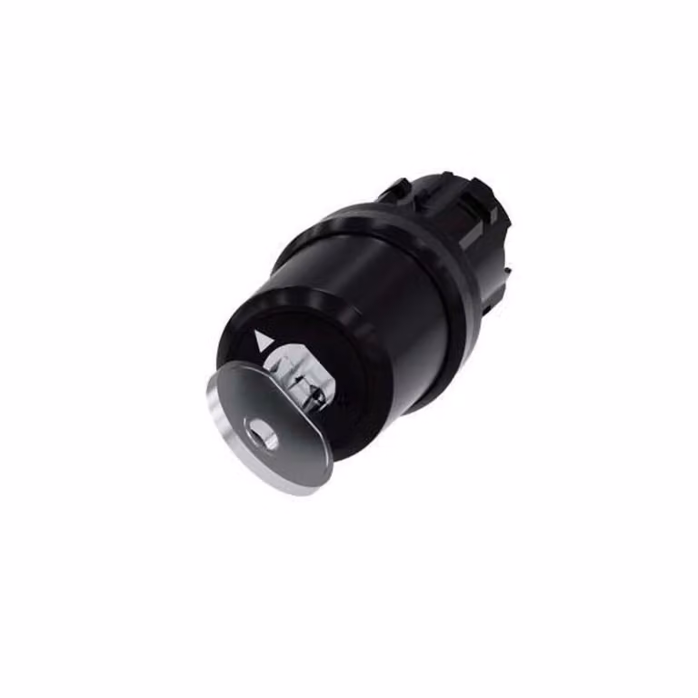 Interruttore a chiave Siemens anello anteriore in plastica nero 1 x 90° SIRIUS ACT 3SU1000-5BF01-0AA0 1 pz