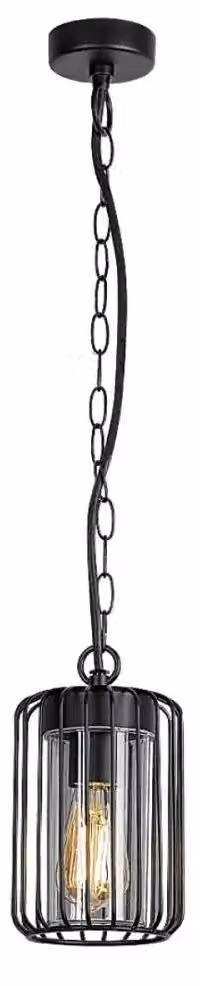 Rabalux 77107 Lampada a sospensione per esterni Tarpa E27 1x MAX 40 metallo plastica nero