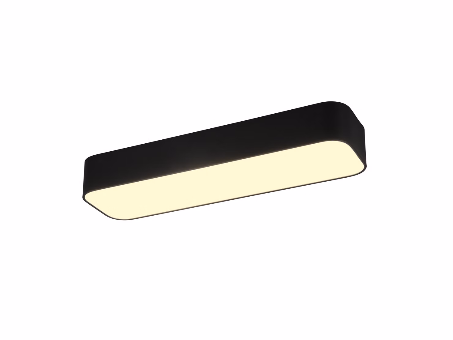 Plafoniera LED ASTERION nera dimmerabile Luce notturna larga 50 cm