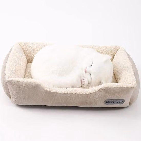 Cuccia ortopedica per cani, beige, taglia S